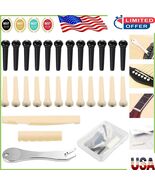 24-Pcs Acoustic Guitar Bridge Pins with Puller &amp; Saddle - Premium Access... - $280.49 MXN