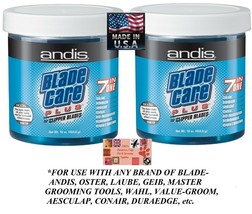 2-ANDIS 7in1 Plus Clipper Blade Care DIP/WASH Cleaner,Coolant,Lube*Also For Oster - £22.42 GBP