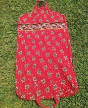Vera Bradley Red Coin Wardrobe Bag Hanging Luggage Tote Travel Garment Bag - €29,03 EUR