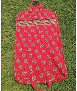 Vera Bradley Red Coin Wardrobe Bag Hanging Luggage Tote Travel Garment Bag - $46.03 CAD