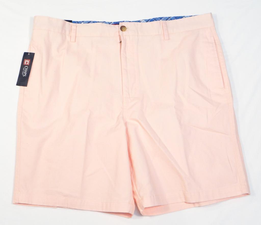Chaps Pink Flat Front Casual Shorts Men&#39;s NWT - $37.49
