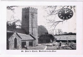 United Kingdom UK Postcard RPPC Buckland In The Moor St Peter&#39;s Church Mother - £2.36 GBP