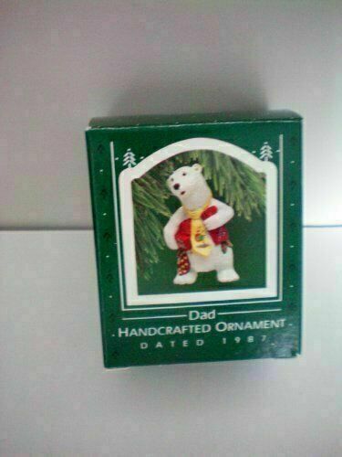 Hallmark Christmas Tree Ornament -- Dad -- Handcrafted Ornament -- Dated 1987 - $74.79