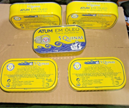 Cans Tuna Fish Portuguese 5 x 110 g - 3.88 Oz - Rich in Omega 3 - $14.00