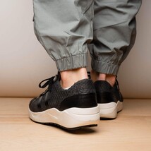 sueded Snake and classic calfskin fashion sneaker Shoes Verona Black image 9