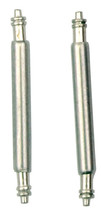 Two Stainless Steel Watchband Spring Bar Pins For Attaching Watch Band 22mm - $8.95
