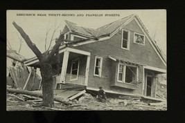 Vintage Postcard 1913 Omaha Nebraska Easter Tornado Damage 32nd &amp; Franklin St - £27.68 GBP