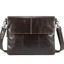 Shoulder Bag Leather Men&#39;s Bag Genuine Leather Mid Messenger Crossbody Bags for  - £59.80 GBP