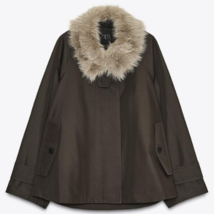 ZARA BNWT 2025. CHOCOLATE BROWN WATER REPELLENT PARKA COAT FUR. 0155/242... - $145.93 ZARA BNWT 2025. CHOCOLATE BROWN WATER REPELLENT PARKA COAT FUR. 0155/242... - $145.93