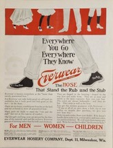 1910 Print Ad Everwear Hosiery Company Men,Women,Children Milwaukee,Wisconsin - £15.26 GBP