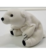 MM) Stuffed Pellet Bean Filled White Polar Bear Toy Weighted Bottom 5&quot; - £6.32 GBP