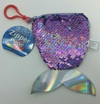Royal Deluxe Accessories Mermaid Sequin Zipper Purple Purse/Bag, Free Sh... - £6.28 GBP