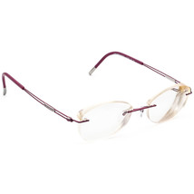 Silhouette Eyeglasses 5521 70 4040 Titan Purple Rimless Frame Austria 48... - £117.98 GBP