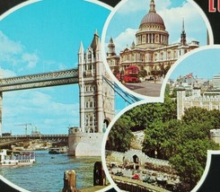 Greetings Traitors Gate Tower of London UK Vintage Postcard Double Decker Bus - £14.83 GBP