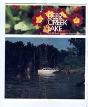 Deer Creek Lake &amp; Dam Brochure Army Corps of Engineers 1970&#39;s Circleville Ohio - £13.95 GBP