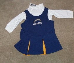 NFL San Diego Chargers Football Cheerleading Outfit Toddler Girl 18 months - £12.82 GBP
