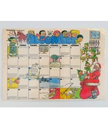 December 1980 Double-Sided Classroom Calendar &amp; Fox Poster Instructor Ma... - £15.45 GBP
