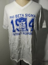 Phi Beta Sigma Fraternity Short Sleeve V-neck Shirt Vintage Style - £10.95 GBP