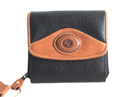 Kathie Lee Collection Women Wallet Brown Black Leather Coin Purse  - $12.15