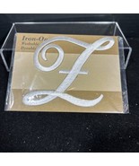 Iron-on Rayon Patches Monogram Washable Dyeable Letter script Z Vintage - $2.96