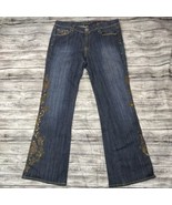 YANK MEDIUM BLUE WASH FLARE LEG JEANS! Size 31 - $349.42 MXN