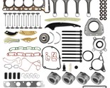Engine Overhaul Rebuild Pistons &amp; Rods Kit For Audi VW 2.0 TFSI A4 Q5 Je... - £192.92 GBP