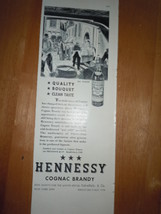 Hennessy Cognac Brandy Cartoon Print Magazine Ad 1937 - £7.98 GBP