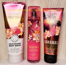 Bath And Body Works Bahamas Passionfruit Banana Flower Mist Cream Wash - £31.17 GBP