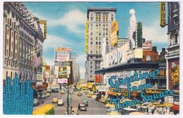 New York Postcard NYC Greetings From Times Square - £3.16 GBP