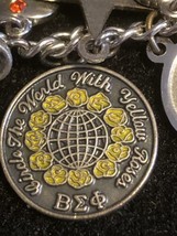 Beta Sigma Phi Circle the World with Yellow Roses 1981-82 Charm - £12.11 GBP