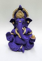 Car Dashboard Ganesh Idol - Lord Ganesha Statue for Blessings &amp; Protection 3.5in - £24.15 GBP