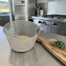 Dazey DCP-6 Chefs Pot Deep Fryer Part Basket Insert With Handle Aluminum  - $16.82