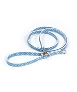 Leather Dog Leash Cherry Blue Pots - $101.87 CAD