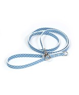 Leather Dog Leash Cherry Blue Pots - £58.84 GBP