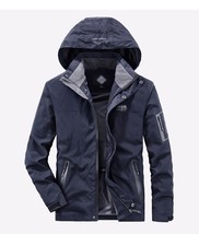Outdoor  Jackets Windbreaker Men 2021Autumn Hooded  Multi Pocket  Men Coats Zipp - £173.16 GBP