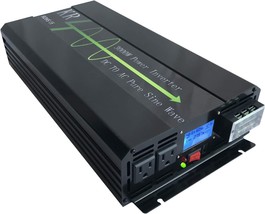 Krxny 3000W Pure Sine Wave Power Inverter Peak 6000W 48V Dc To 110V 120V Ac 60Hz - £348.47 GBP