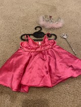 Build-A-Bear Crown Tiara BABW Furever Pink Silver Princess Crown and Dress - £11.10 GBP