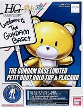 Hg P-BANDAI The Gundam Base Limted Petit&#39;gguy Gold Top &amp; Placard - Nib - £22.98 GBP