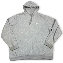 NIKE AIR Club Gray Distressed FLEECE Sweatshirt HOODIE Pullover 804346-0... - £14.44 GBP