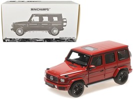 2020 Mercedes-Benz AMG G-Class Red with Sunroof 1/18 Diecast Model Car by Minic - £205.19 GBP
