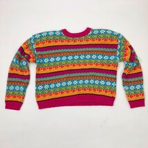Radishest &amp; Roses Women&#39;s Multicolor Sweater Size Medium Vintage - $20.54 CAD