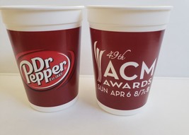 49th Academy of Country Music Awards Dr. Pepper 10 2014  Two Plastic Tumblers - £8.73 GBP