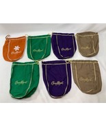 7 Crown Royal Salted Caramel Snowflake Green Purple Beige Bags - £11.24 GBP