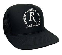 Vintage Riviera Hotel &amp; Casino Las Vegas Mesh Back Snapback Trucker Hat Cap - £15.76 GBP