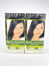 Clairol Balsam Color Black 618 Permanent Hair Dye Color 100% Gray Coverage Lot 2 - $16.40