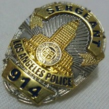 Metal Lapel Pin Law Enforcement Collector 914 Police Sergeant Los Angeles CA New - £7.72 GBP