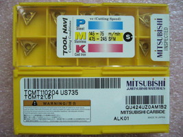 QTY 20x Mitsubishi TCMT21.51 TCMT11020  US735 NEW - £54.91 GBP