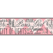 York Wallcoveringss and Sisters V City of Lights Border, Light Pink/Medi... - £10.00 GBP