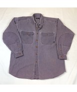 Patagonia Mens Organic Cotton Long Sleeve Canvas Button Up Magenta Shirt XL - €42,68 EUR