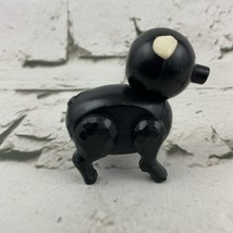 Vintage Fisher Price Little People Black Pig White Ears RARE - $11.88